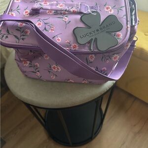 Lucky Brand Lavender Floral Travel Bag